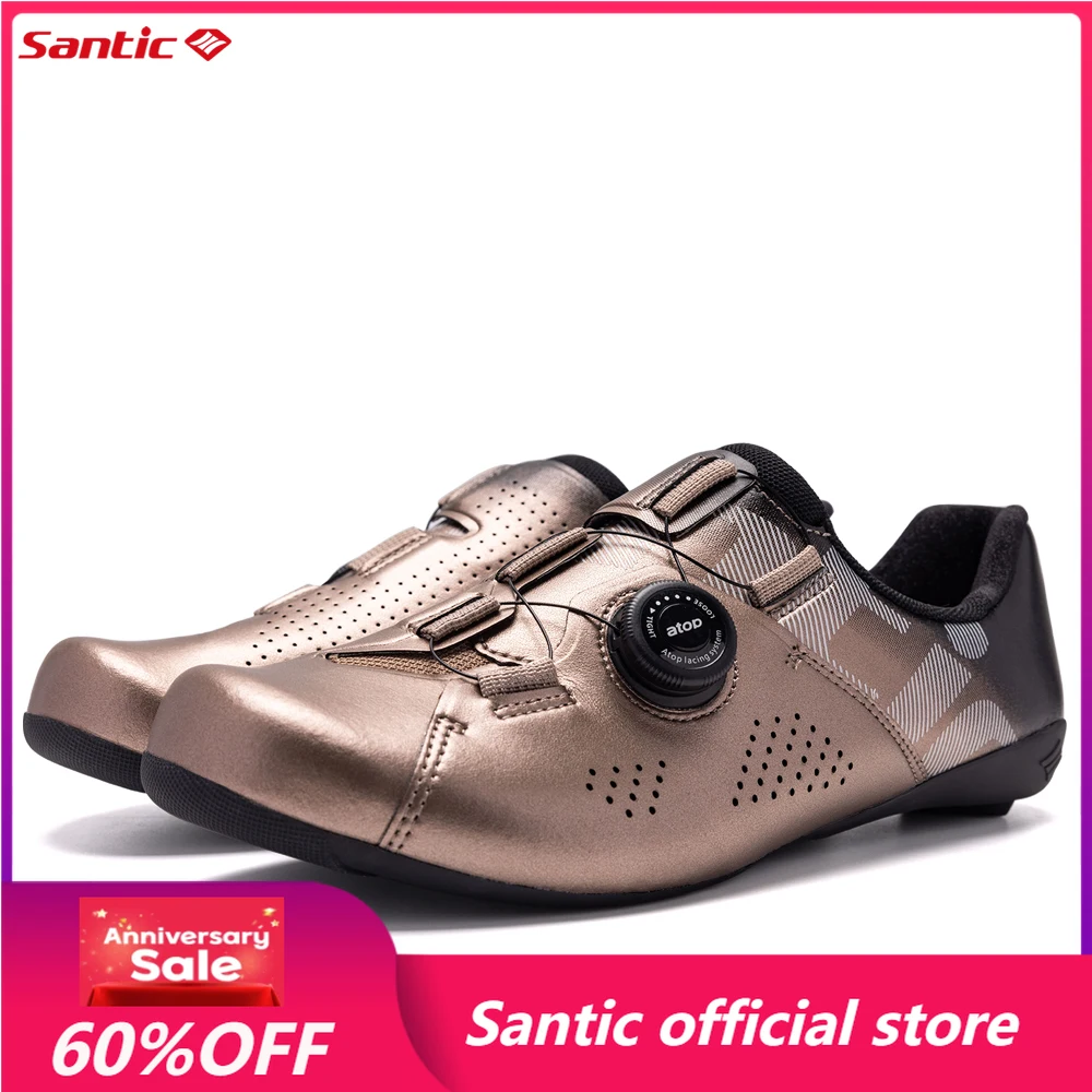 

Santic Road Bike Shoes Unisex Road Bike Cycling Shoes Nylon Sole Road Bicycle Breathable WS23041