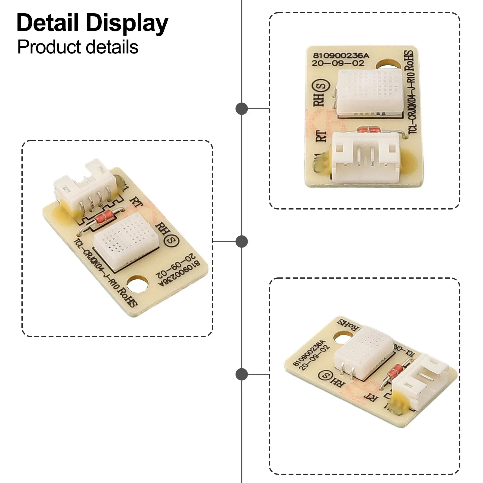 Dehumidifier Humidity Sensor Board SOLEUS Fit For OQ10MK112.PCB, TCL-CRJQK04-J-R10 Part For Maintain The Desired Humidity Levels