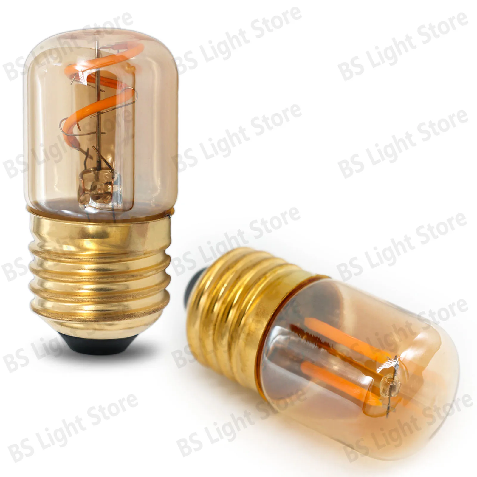 LED Mini E27 T28 Light Bulb Filament 1W AC 220V 2200K Warm light Vintage Candle Light Ampoule IncandescentSpiral Lamp Glass Bulb