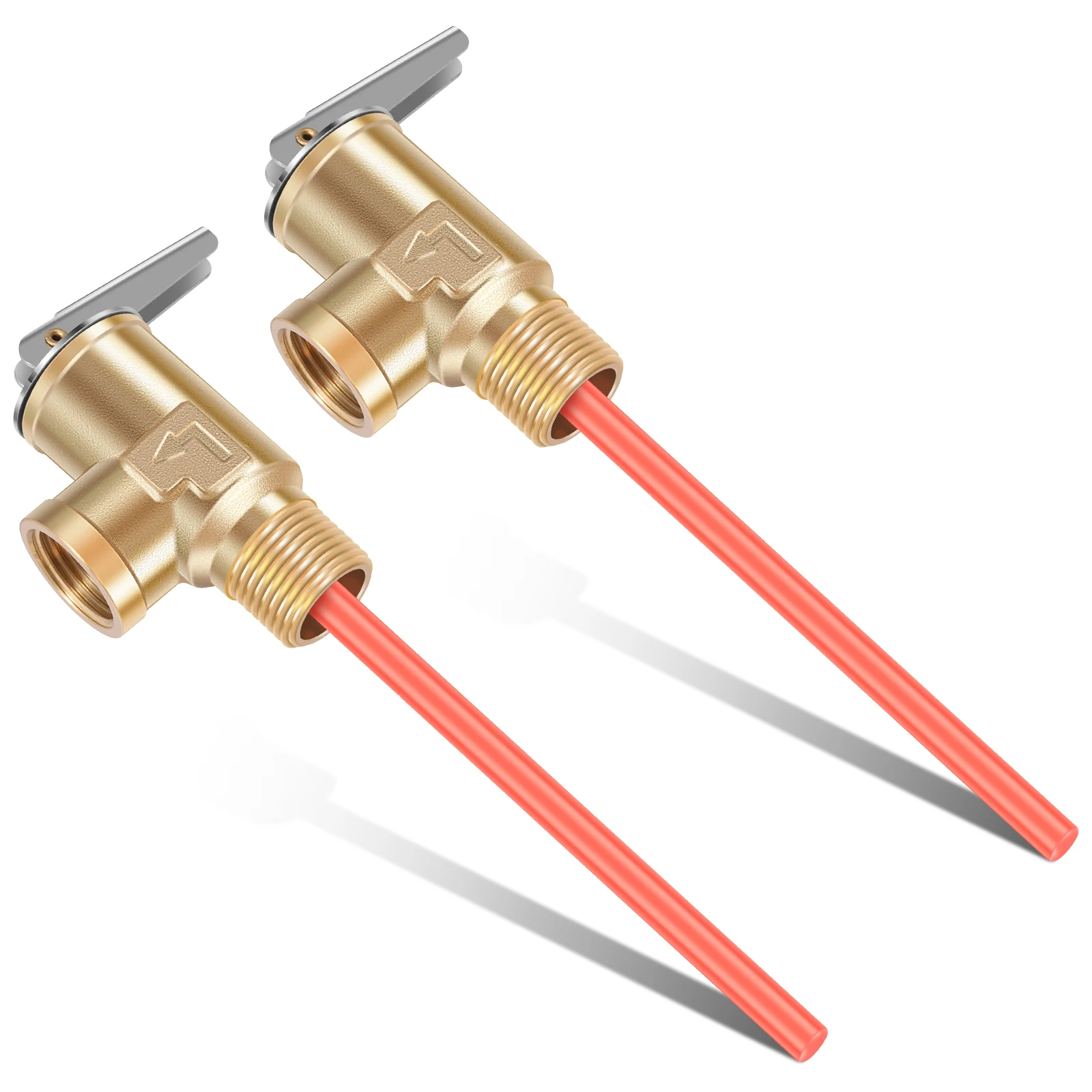 Brass Pressure Relief Valve US NPT 3/4In 1/2inch Thread Electric Water Heater Temperature and Pressure Reducing Valve DN20 DN15