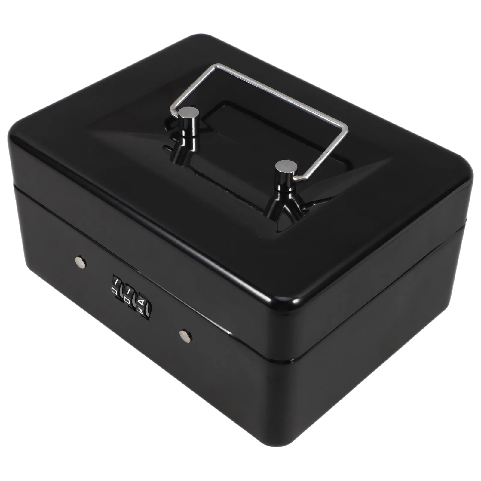 Iron Cash Box Password Lock Durable Large Capacity Storage Safe Mechanical Safes Money Boxes Key Safe Hidden Containers