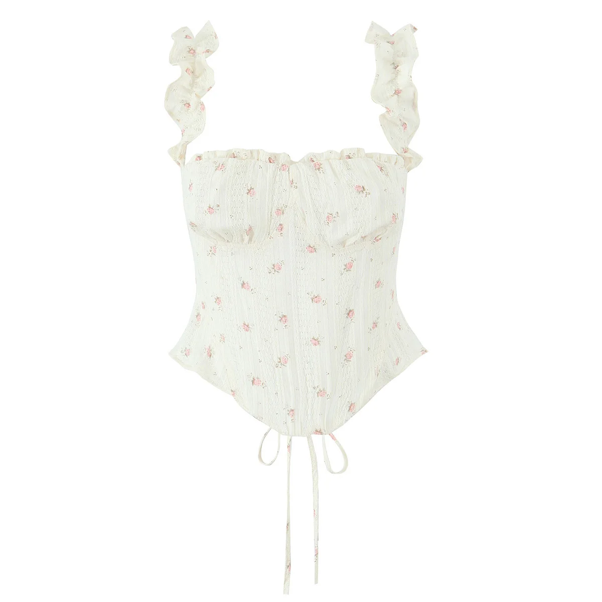 Pure Desire-Conjunto de media falda con cuello ter Floral, falda corta ajustada adeazante, prendas de vestir exteriores,...