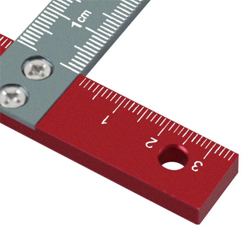 ABJO-Woodworking T Square Ruler Aluminium Alloy Metal Woodworking Drawing Crafting Drafting Tool With Scale
