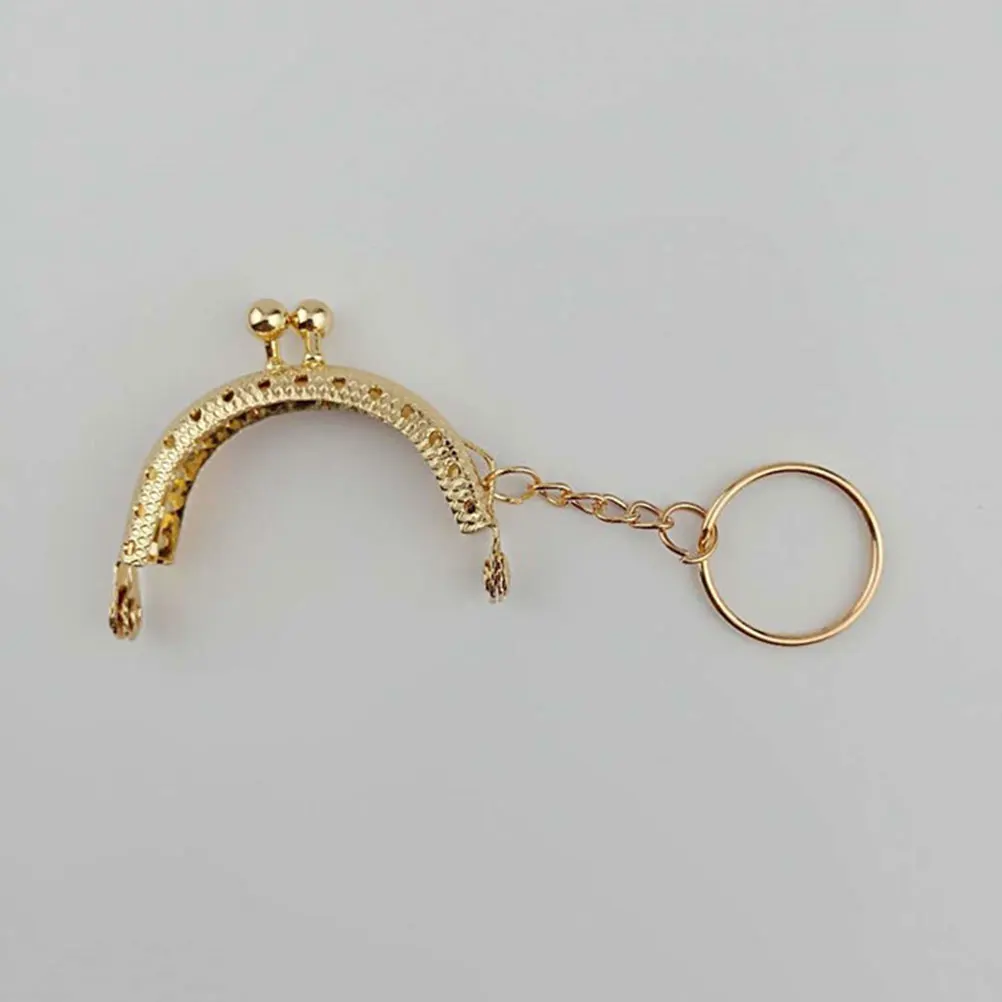 

Mini Mouth Wallet 5cm Clutch Frame Metal Purse Making Accessories DIY Coin Bag Rings Handbag Clasp Shaped Holder