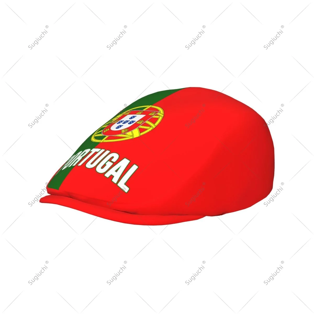 Forward cap Portugal Flag Men Women Flat Newsboy Driving Hat Cap Short Brim for Driving Daily visors hat