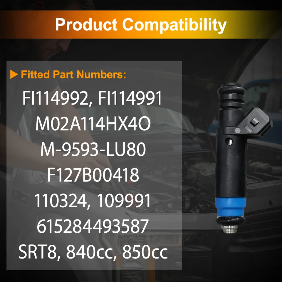 4Pcs 80LB 840cc Fuel Injectors For Siemens Deka Audi GM EV1 110324