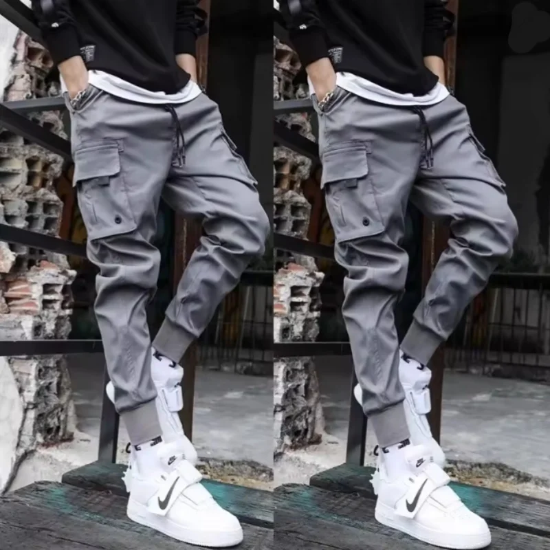 

2025 Новые мужские рабочие брюки, тактические брюки, спецодежда, повседневные тренировочные брюки с несколькими карманами, повседневные брюки для бега и походов