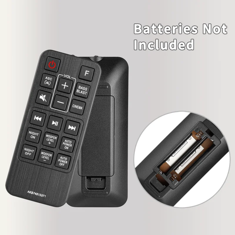 AKB74815371 For LG Remote Control Replacement, For LG SoundBar SJ3 SJ4 SJ4Y SK3D SK4D SL3D SLM3D SPJ4BW SPH4BW SPJ4B-W SPH4B-W