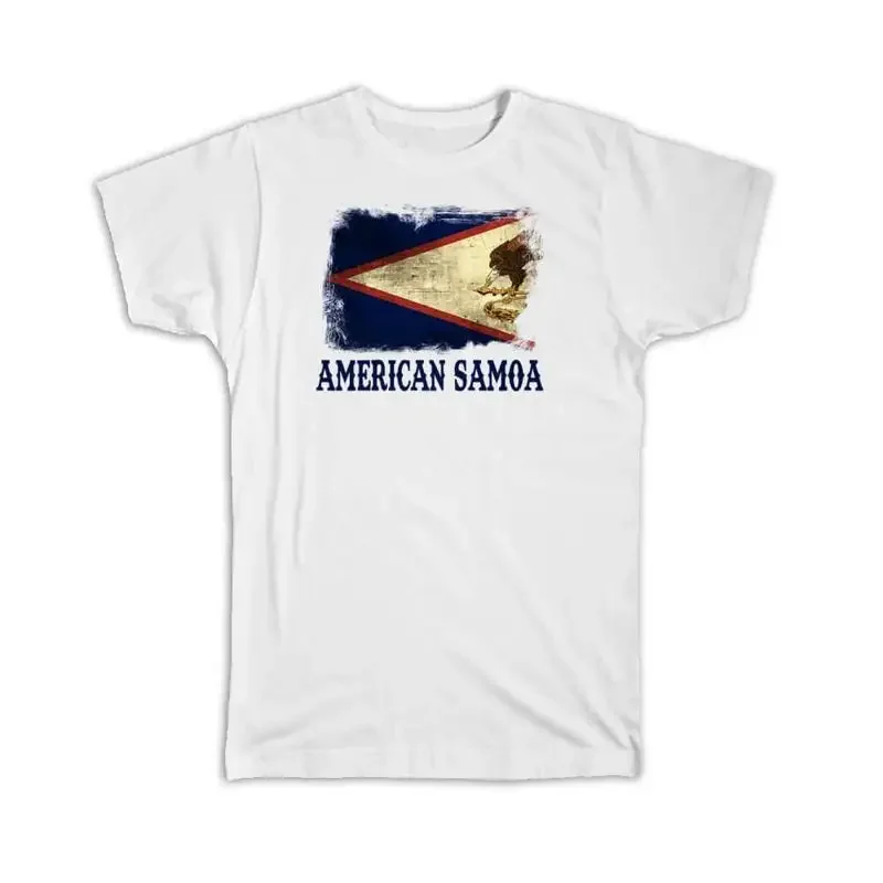 American Samoa Distressed Flag Country Pride Souvenir Australia T shirt