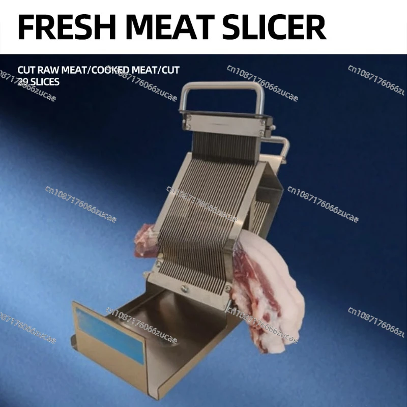 

Manual Fresh Meat Slicer Household Stainless Steel Kitchen Cutter Commercial Small Lamb Slicer