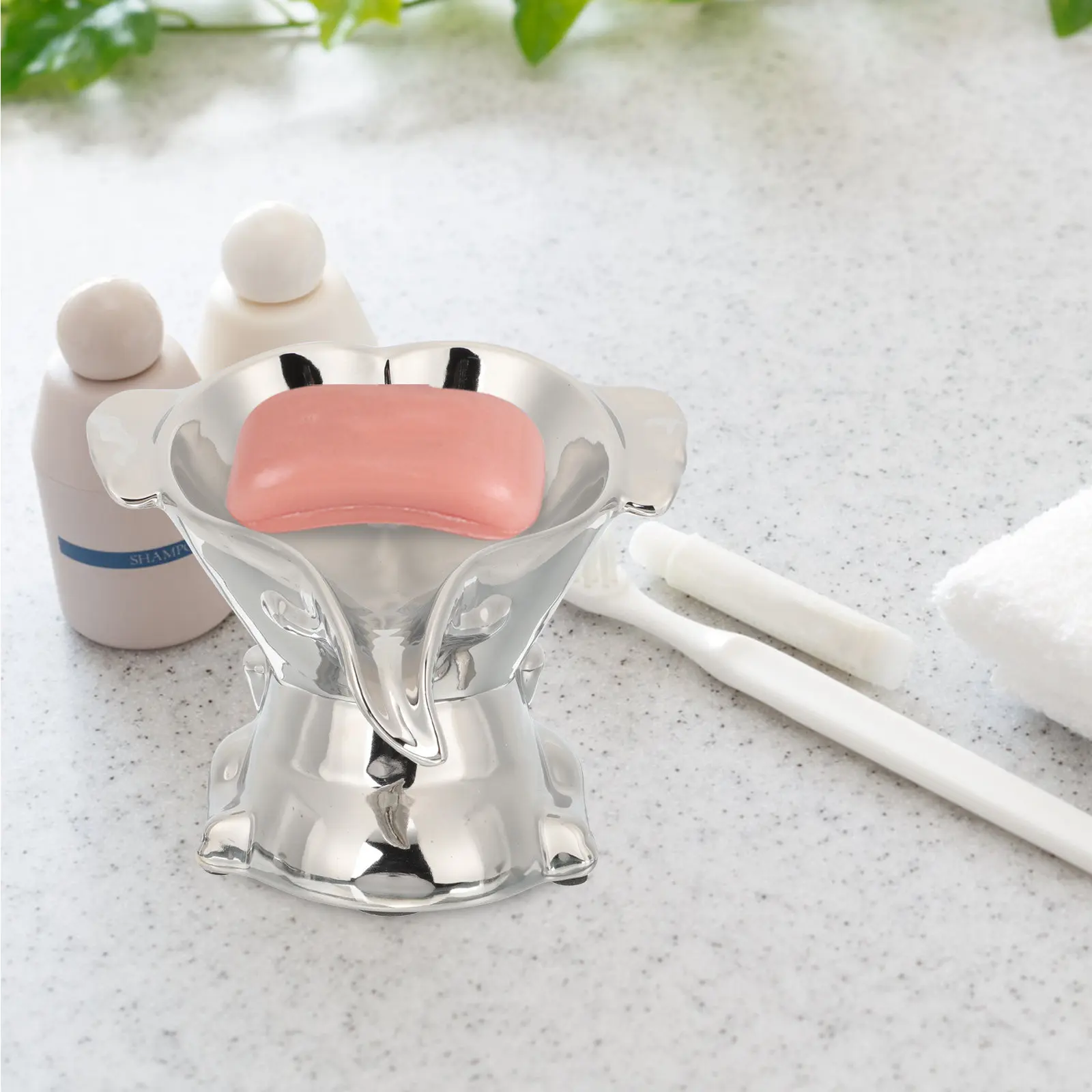 

Премиальная керамическая мыльница в форме слона с наклоном 45 градусов для слива воды, для ванной комнаты, кухни, раковины, столешницы, с функцией самоотвода воды