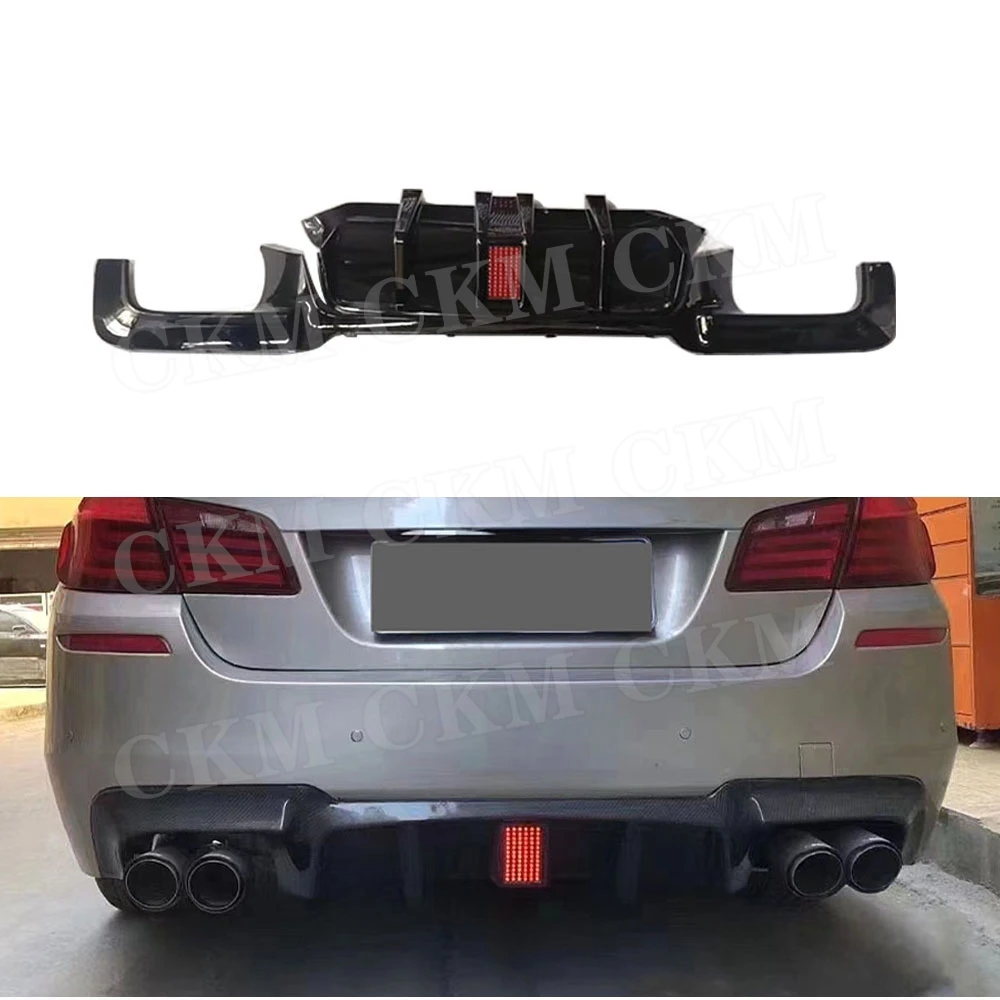 

Carbon Look Rear Bumper Lip Diffuser Rear Diffuser For BMW 5 Series F10 M5 2011-2016 Car Accessories