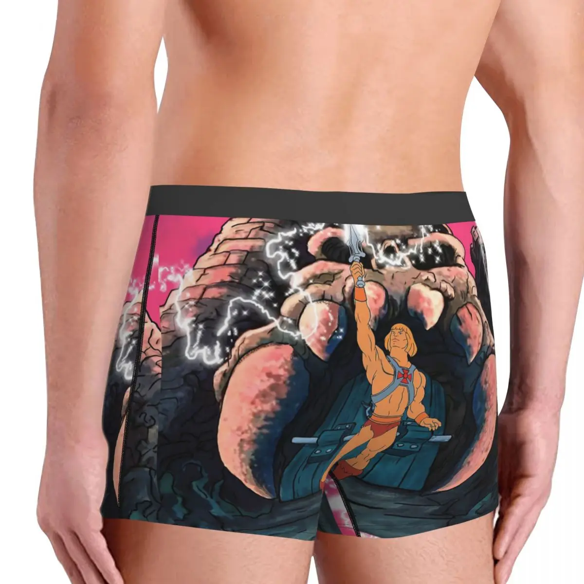 Men\'s He-man Transform Tribute Underwear He Man Masters Of Universe Skeletor Boxer Shorts Panties Male Breathable Underpants