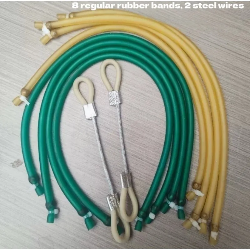 Compound Slingshot Spare Parts Replacement Bow String Round Inner Through Thick Rubber Bands High Elastic Latex Bands