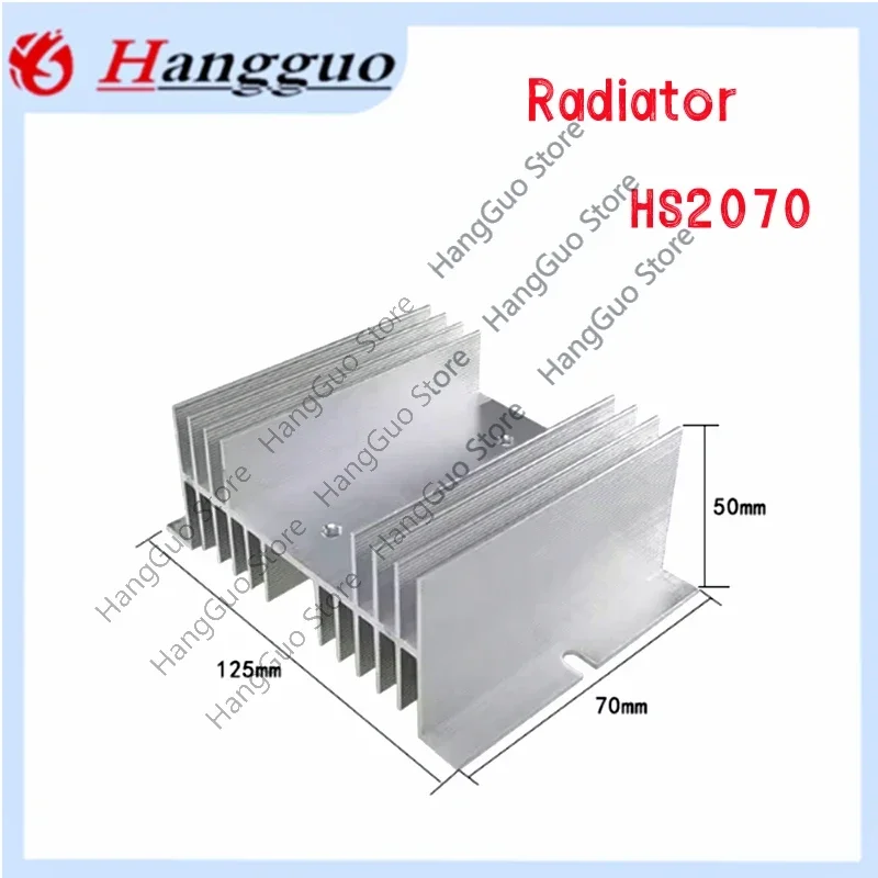 Aluminum Heat Sink Dissipation Radiator Rail Mount Suitable for Single Phase Solid State Relay SSR-40DA 10A 25A 40A 60A 80A SSR
