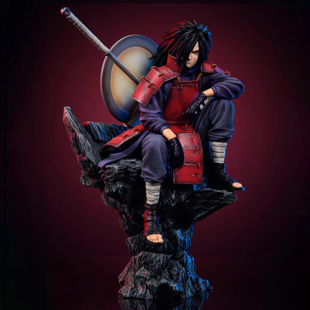 Anime Figures Naruto Uchiha Madara Figure 30cm Pvc Action Figures Collection Model Toys Gifts