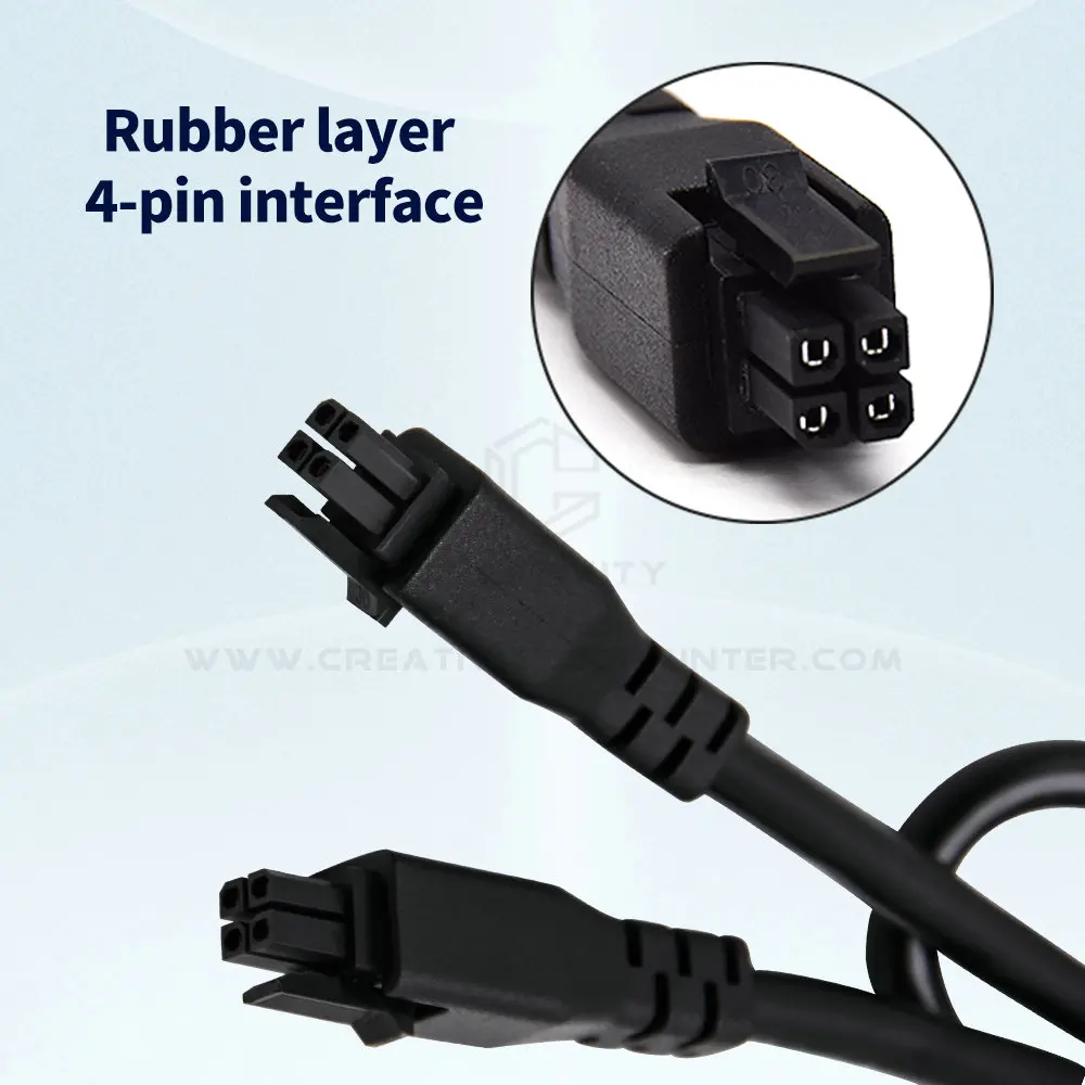 كابل تمديد أصلي من Bambu lab AMS lite 0.5M/1M/1.5M 4-pin مع أطراف ذكر مناسبة للطابعات A1/A1 mini/Kobra 3 ثلاثية الأبعاد