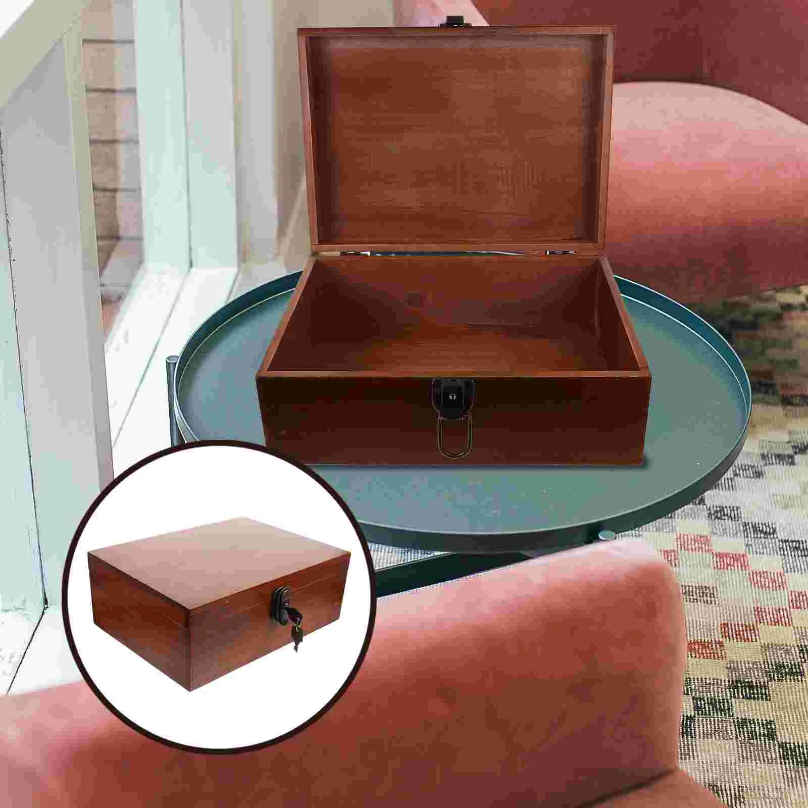 

Earrings Japanese Retro Storage Wooden Box Miss Drawer Pine Organizer for Women