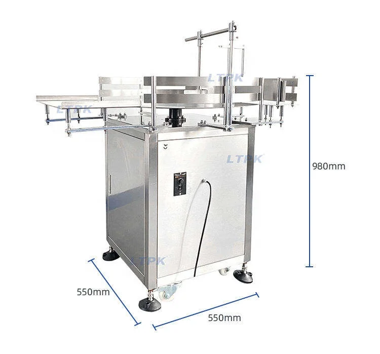 Automatic Bottle Unscrambler Round Bottle Turn Rotary Bottle Sorting Arranging