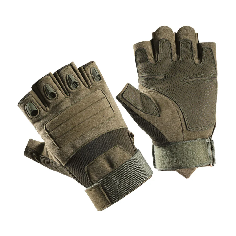 

1Pair Half-Finger Gloves Durable Anti-Skid Cycling Winter Outdoor Windproof Sports Gloves Cycling Mitten