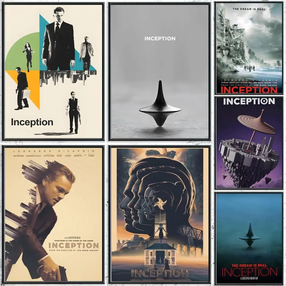 Iconic Movie I-InceptionS Poster HD Self-Adhesive No Residue After Removal Ideal for All Kinds of Wall Decor