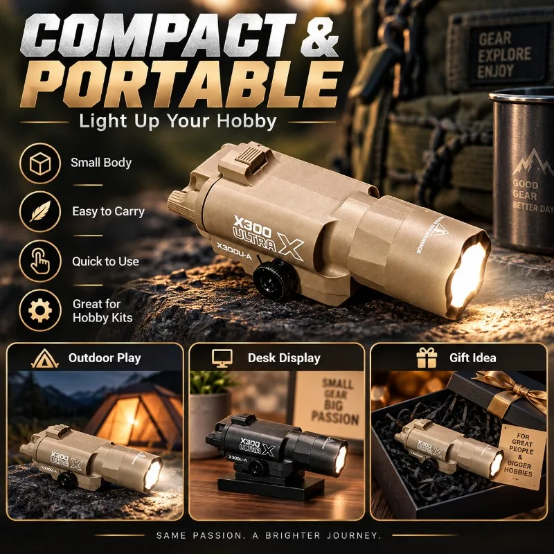 X300 Bright Flashlight with Nylon Housing, Under Mount Style Entertainment Accessory