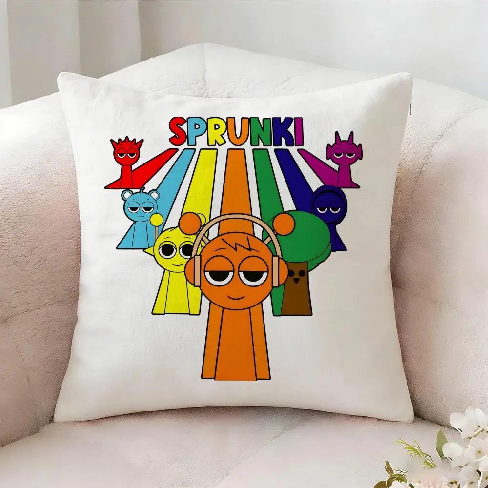 S-sprunki Beat Game Kissenbezug, beidseitig bedruckt, Sofakissen, Kopfteilkissen für Schlafzimmer – Detail 17