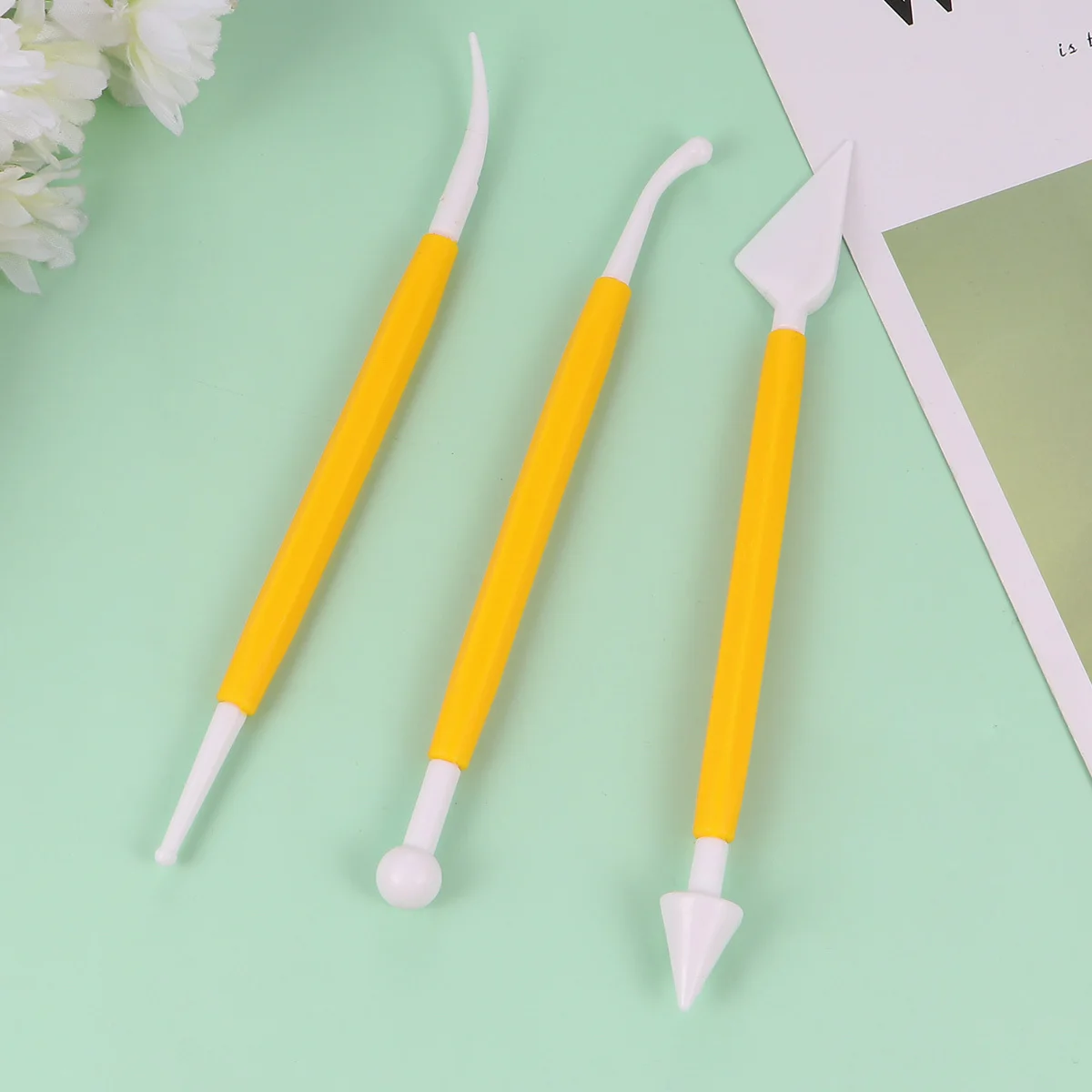 

Набор инструментов для лепки из глины, 24 шт., 3 набора для резьбы по керамике, моделирования, формирования, соскабливания, разглаживания, легкая эргономичная ручка