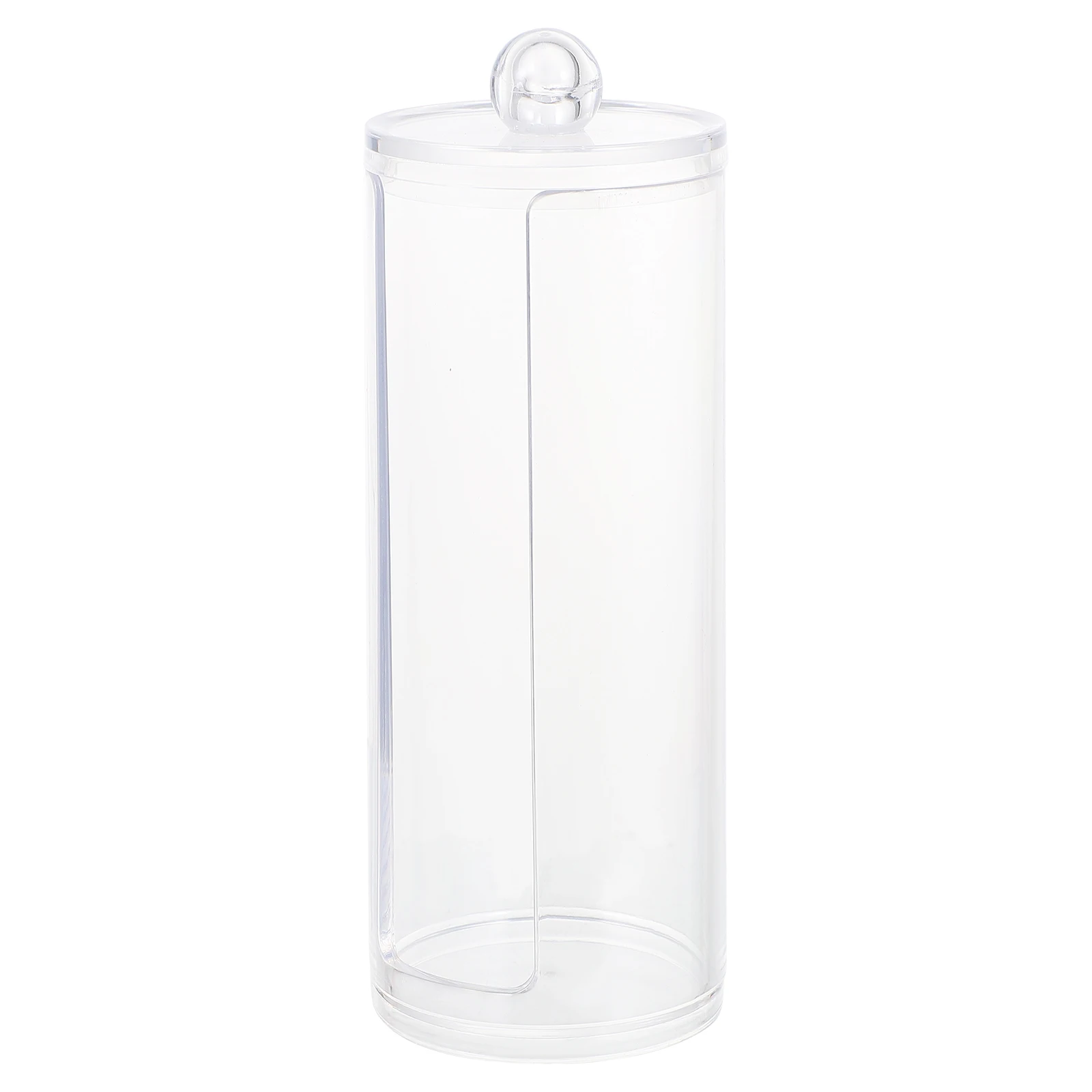 صندوق تخزين ربطات الشعر، منظم شفاف للمكياج، وسادات قطنية حديثة وبسيطة