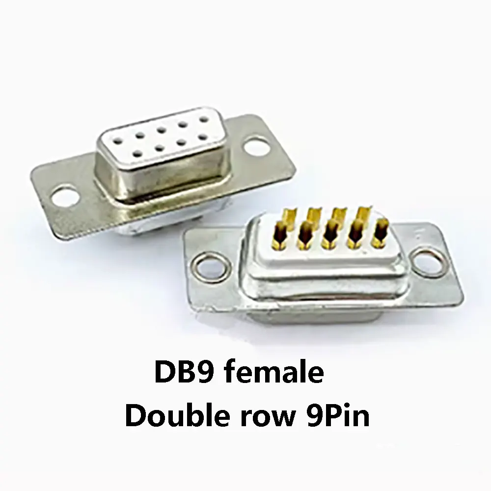 D-SUB 9 15 25 37 Pin Männlich Weiblich Solder Typ Stecker DIP Gerade Montieren Serial Port Adapter 2 reihen DB9 DB15 DB25 DB37