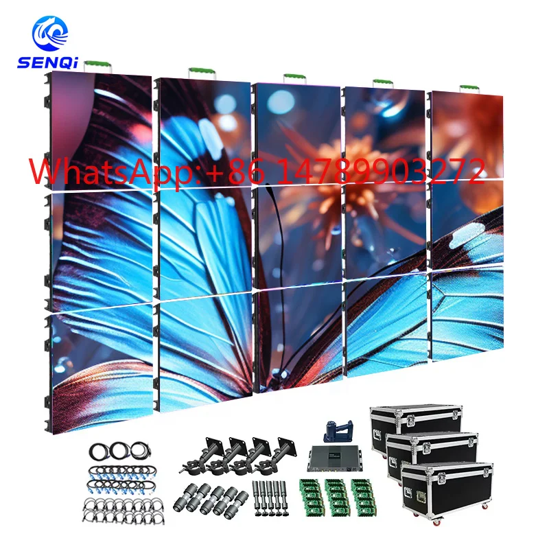 P2.6-P3.9 Portable 500*500mm LED Billboard Energy Saving Outdoor Rental Display Screen