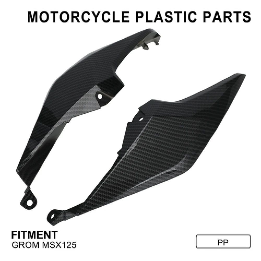 Fairings Protector For HONDA Grom MSX125 MSX 125 Motorcycle Rear Tail Side Cover Cowl Fairing Panel Carbon Fiber Plastic Parts