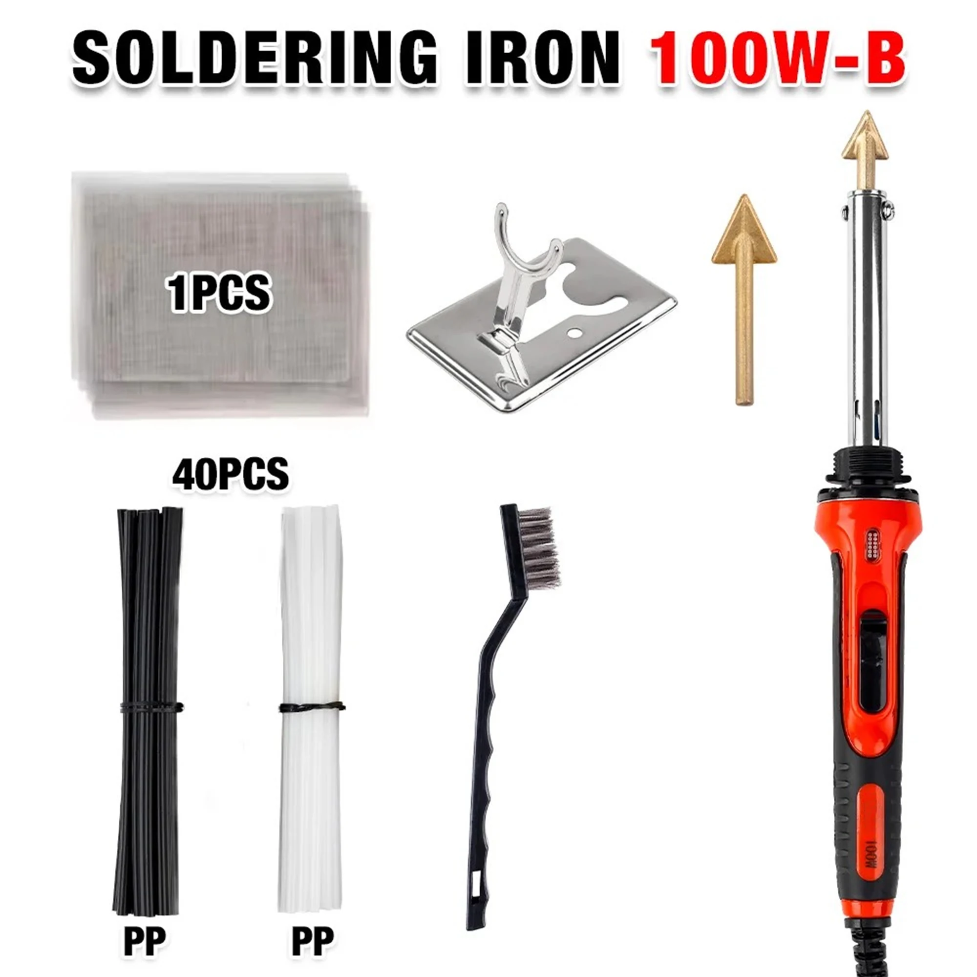 50 W/100 W Thuis Lederen Strijken Tool Crack Reparatie Smoothing Tool Reparatie Plastic Soldeerbout Auto Bumper lasmachine, Gereedschap