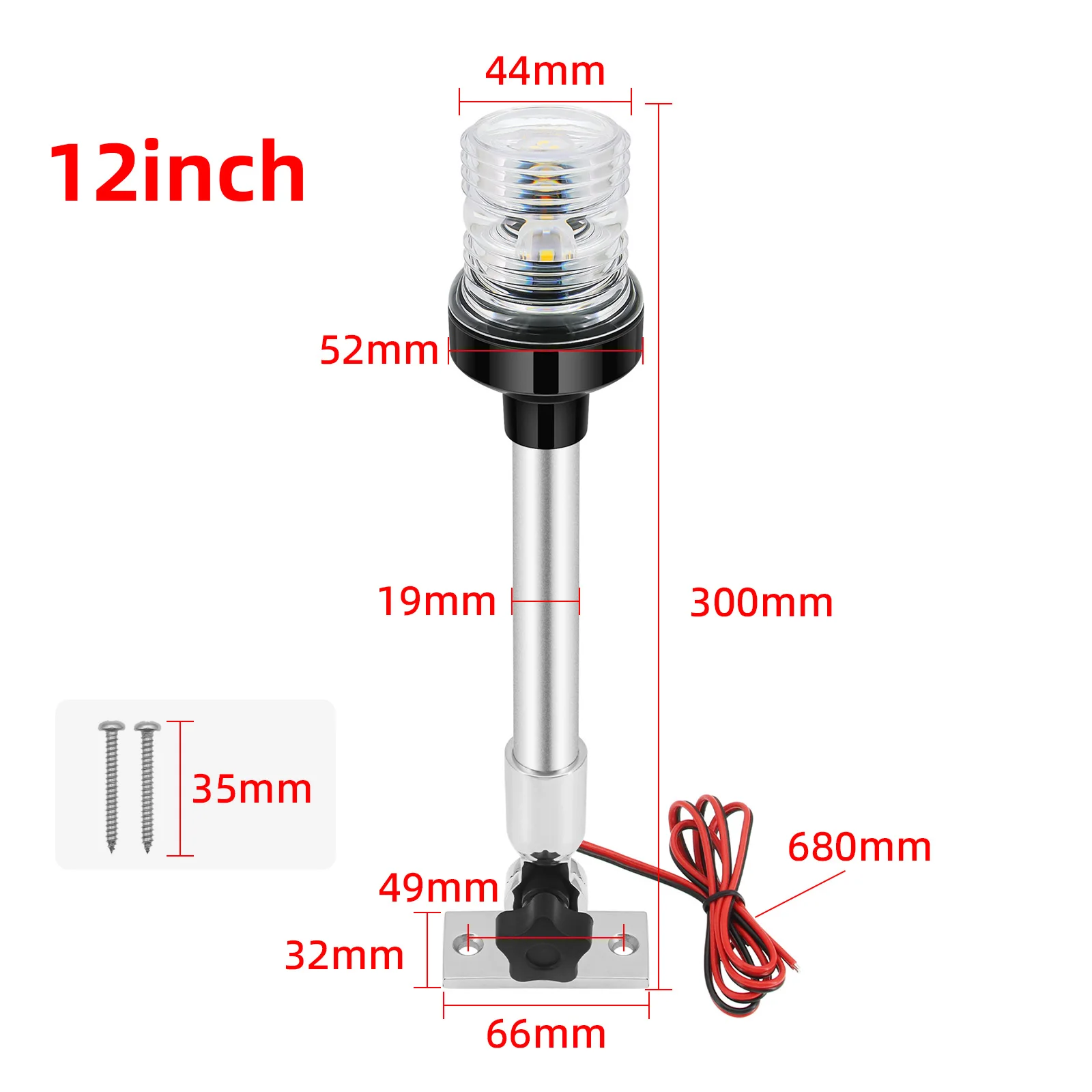 AD 12 V 24 V Zeilen Signaal Licht Boot Navigatie Licht Vouwen 360 Graden LED voor Jacht Marine anker Licht Boot Accessoires