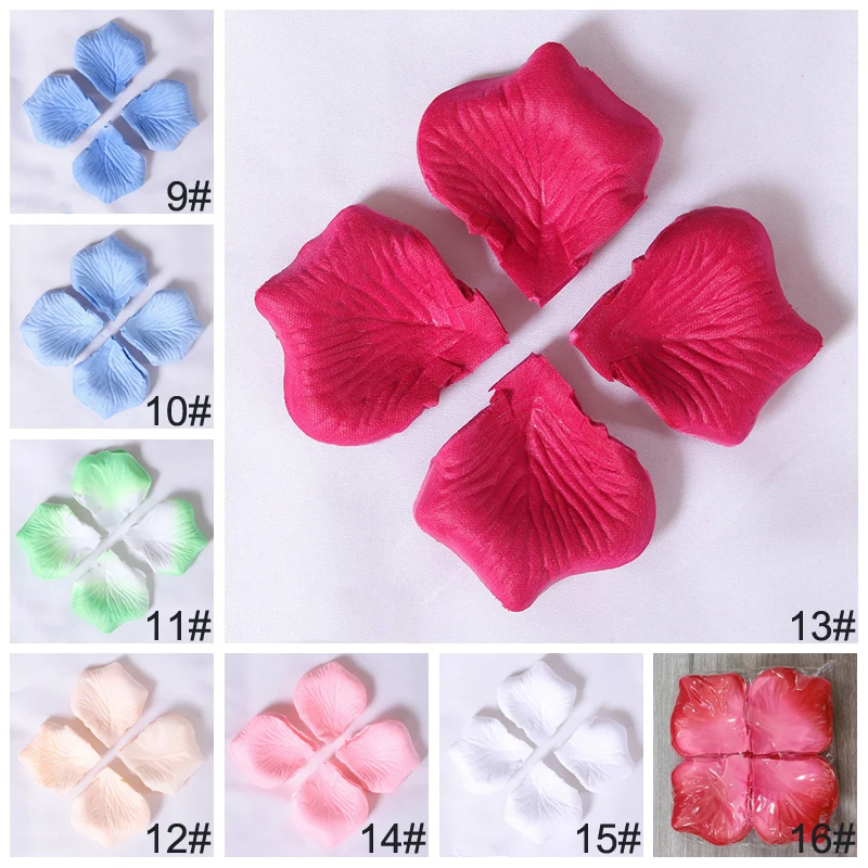 120pcs/Bag Rose Petals Emulations Rose Flower Petals Non-woven Wedding Party Decoration Flower Home Desktop Wall DIY Decorations