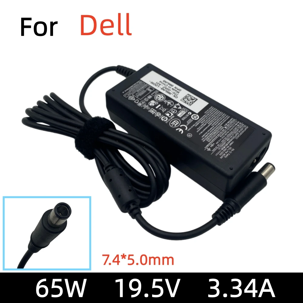 Adaptador de CA de 65W para Dell Precision M4400 M4500 M4600 M4700 M6300 M6600 M6700 fuente de alimentación del cargador del ordenador portátil 19,5 V 3.34A