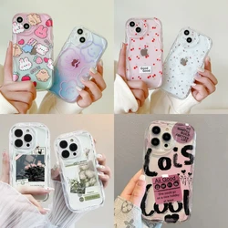 Case For Huawei P40 Lite 5G Nova 5T 11 7 9 10 SE P30 Mate 30 40 Pro 3D Wavy Curved Edge Soft Clear TPU Flower Cases Cover Capa