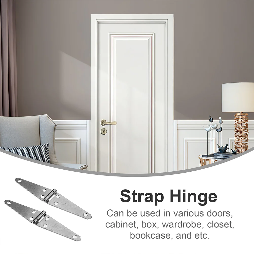 

4Pcs Heavy Duty Gate Hinge 4 Inch Shed Door Hardware Durable Outdoor Use Hinges Heavy Duty Gate Hinges Garage Door Hinges,