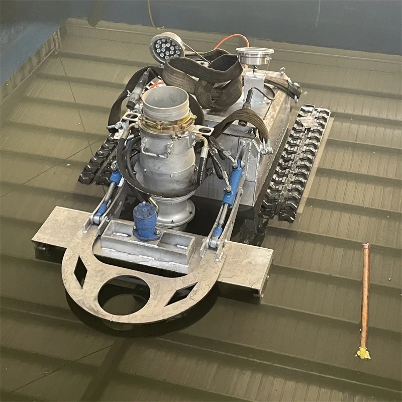 Chemical pool cleaning crawler robot, intelligent remote control underwater operation visual crawler chassis, pipeline cleaning