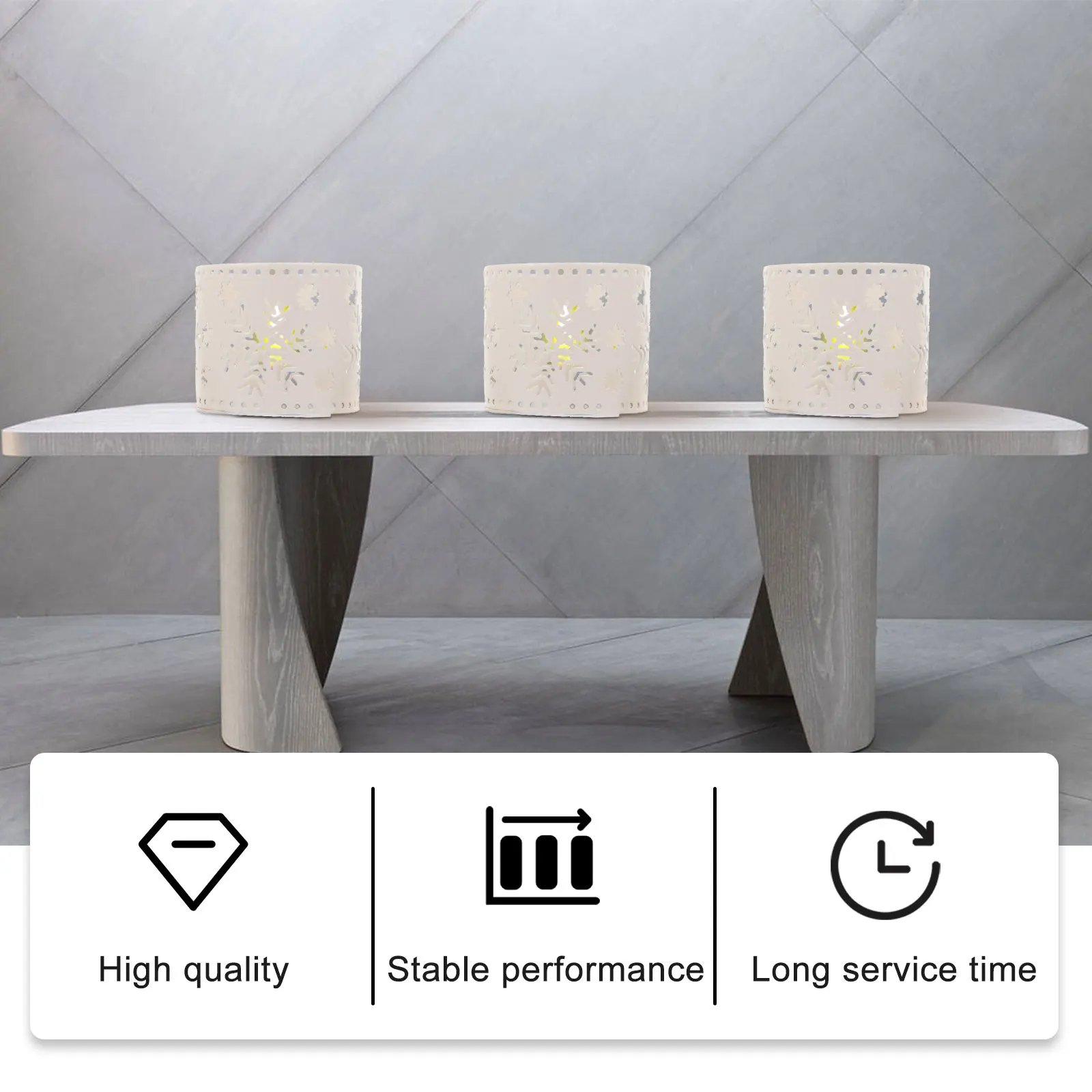 

3 Pcs Stick Candlestick Decoration Ornament Holder Iron Home Decorative Accessories Holders