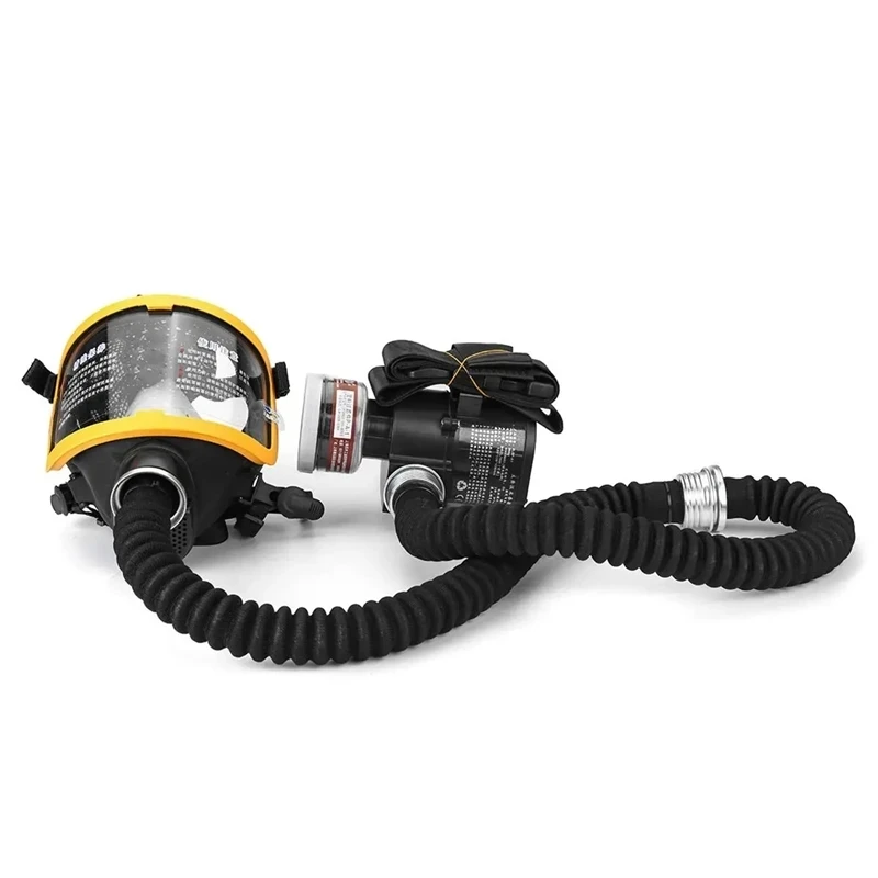Electric Constant Air Flow Supplied Fed Full/Half Face Gas Mask Breathing System Protective Respirator Device Workplace Safety