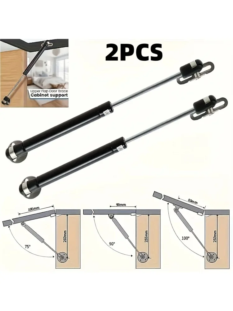 2er-Set Gasdruckfedern, Stoßdämpfer, Hubstützen für Hydraulikkolben, Deckelhalterungen, Fenster, Schränke, Schranktüren, Spielzeug- und Werkzeugkisten-Deckel