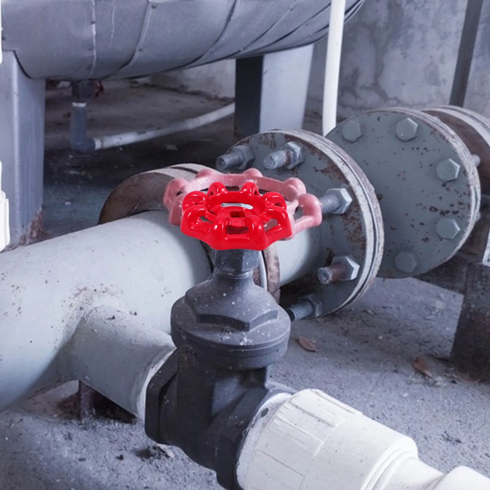 Red Square Cast Iron Valve Handle Compatible with Outdoor Gate Valve Water Spigot Replacement Handle for Garden Faucet view 6