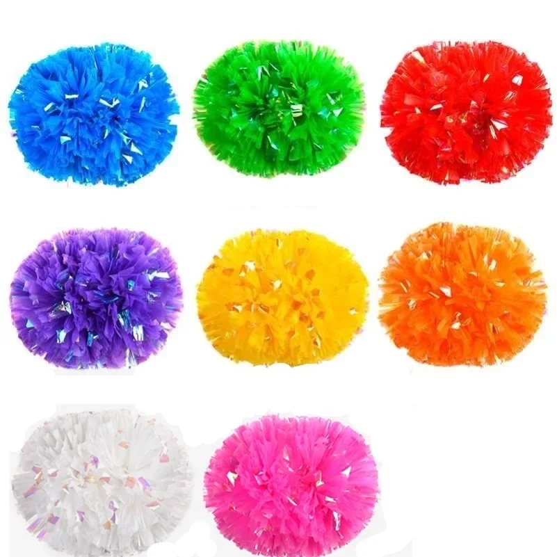 Matte Mixed Colorful Cheerleading Flower Ball, Cheerleader Hand Flower, Medium Sports Meet Aerobics Dance Colored Ball Props