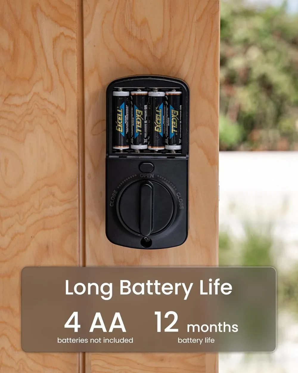 قفل الباب الذكي B200 دخول بدون مفتاح بصمة شاشة تعمل باللمس App التحكم بطارية 12 شهرًا BHMA Grade3 الأمن