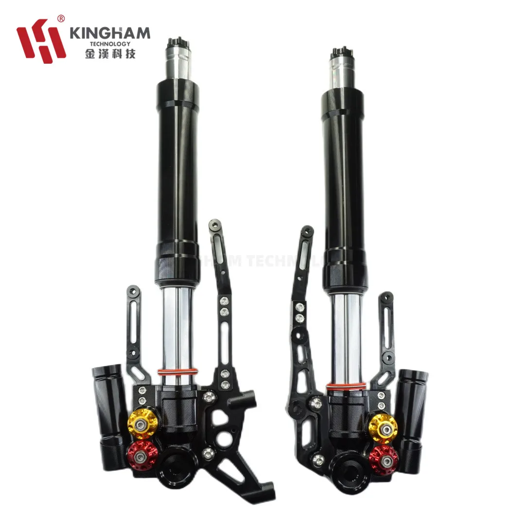 KINGHAM Aluminum Motorcycle Front Shock Absorber for Aprilia SRGT 200 Factory Wholesale Customized CNC Suspension System