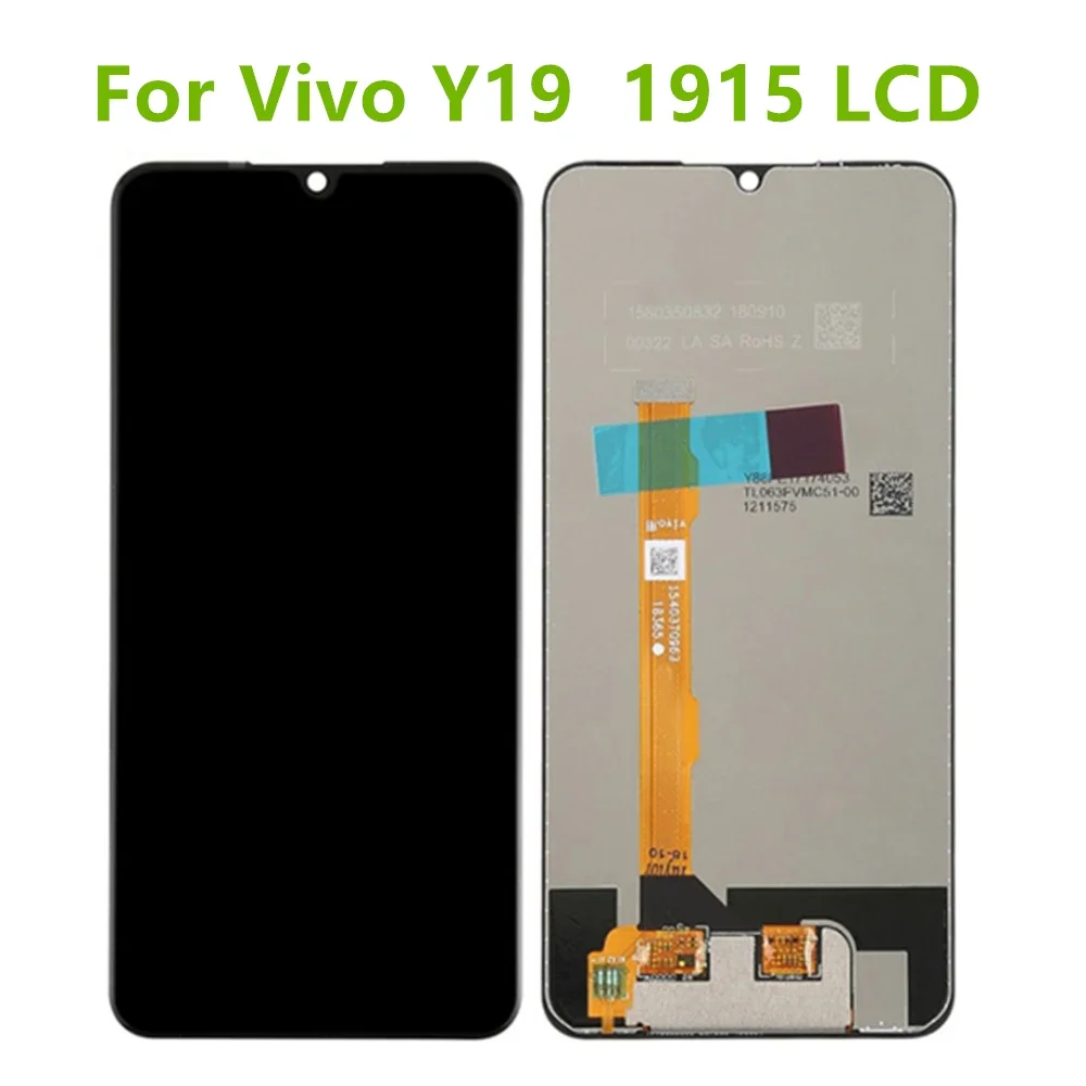 6.53 inches  For Vivo Y19  1915 LCD Display Touch Screen Digitizer Assembly replacement parts