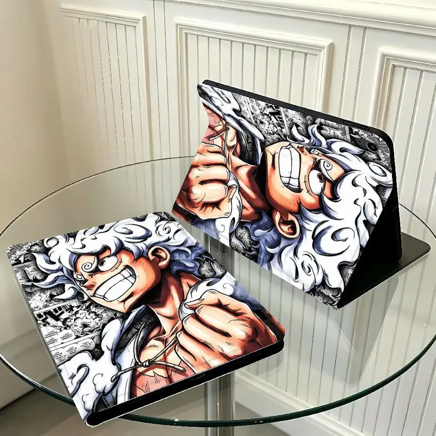 O-One Pieces Anime Case for Apple iPad 10th 7/8/9th Air 11 13 M4 M3 M2 A16 2026 Pro11 13 with Pencil Slot