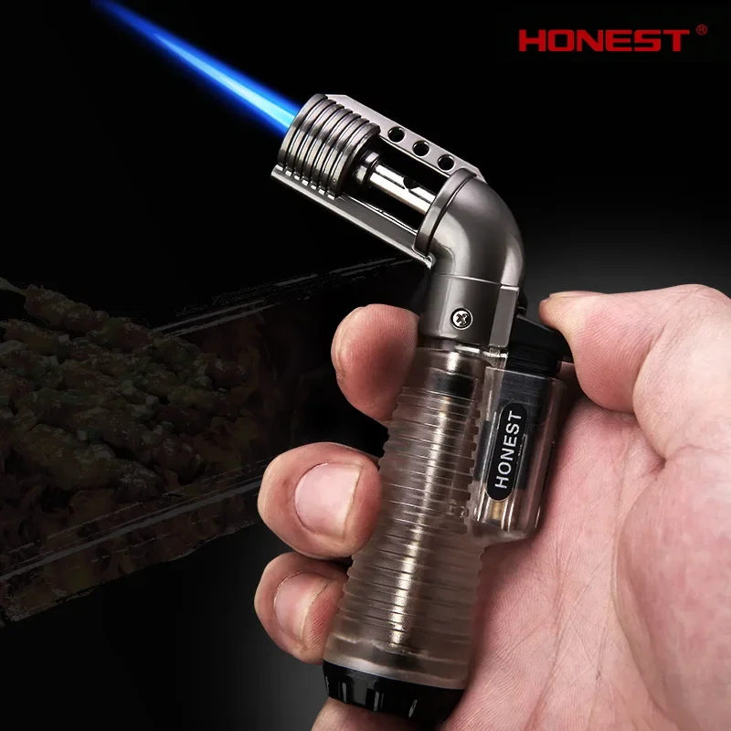 

HONEST Blue Flame Butane Torch Lighter Visual Gas Lighter Smoking Accessories Cigarette Lighter Men's Small Tools