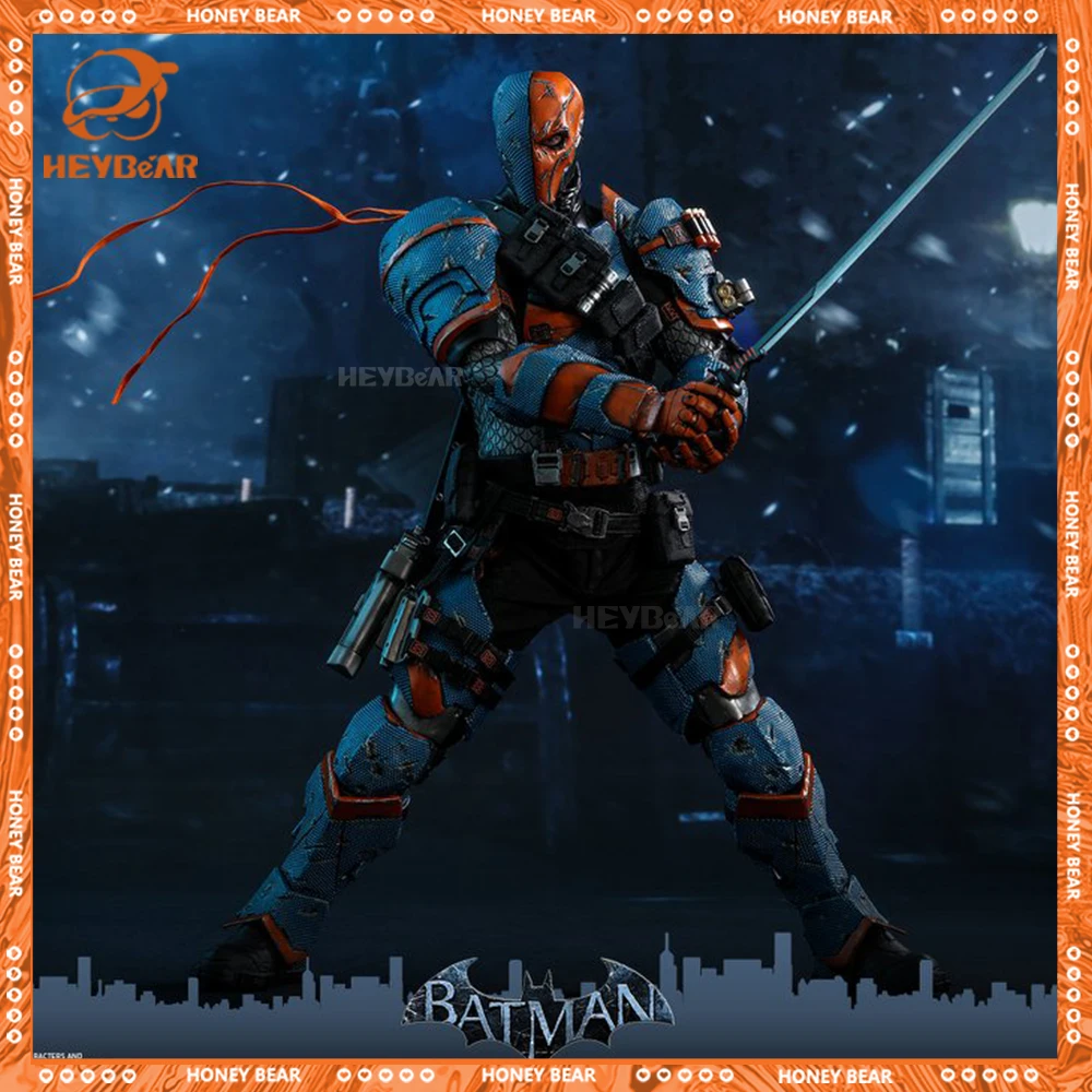 Original Batman: Arkham Origins Figure Deathstroke Action Figure Deadpool Figures Statue Model Doll Collect Desk Decor Toy Gift